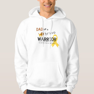 dad brave warrior cancer pullover hoodie