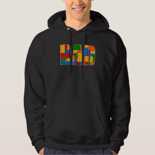 Dad Brick Builder Blocks Master Builder Gifrs Bo Hoodie