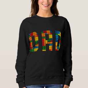 Dad Brick Builder Funny Blocks Master Builder Sweatshirt