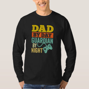 Dad By Day Guardian By Night Video Game Colour T-Shirt