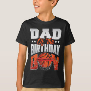 Dad Bysketbyll Birthday Boy Family Byller B-day Pa T-Shirt
