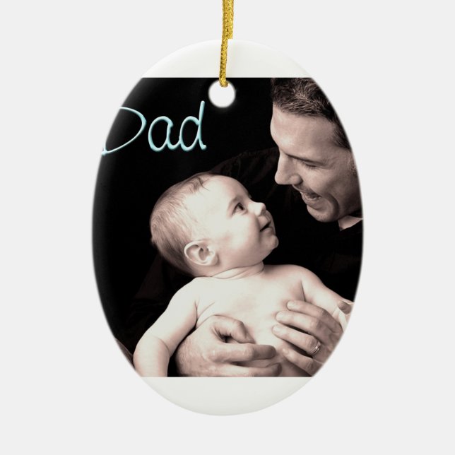Dad Ceramic Ornament (Front)