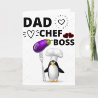 DAD ,CHEF, BOSS - FATHER'S DAY Greeting Card