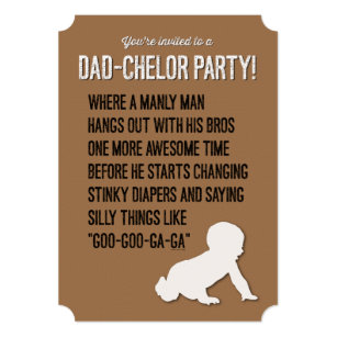 dadchelor party invites