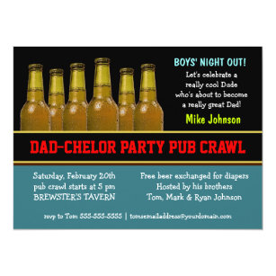 Pub Crawl Invitations & Announcements | Zazzle CA