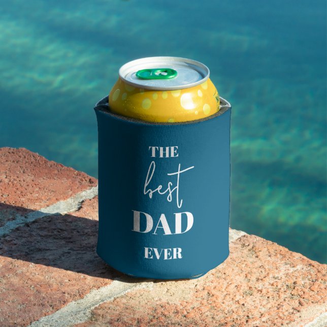 Dad & Child – Heart Frame Best Dad Ever Can Cooler (In Situ Pool)