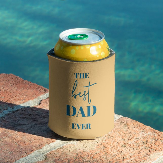 Dad & Child – Heart Frame Best Dad Ever Can Cooler (In Situ Pool)