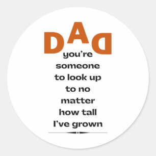 Dad  classic round sticker