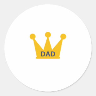 DAD CLASSIC ROUND STICKER