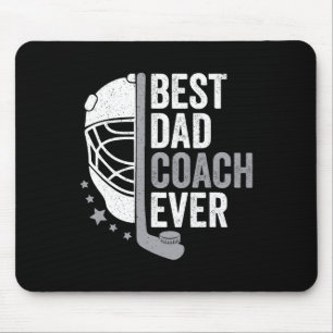 Dad Coach Ever Father's Day Hockey Mouse Pad