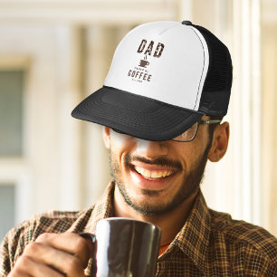 Dad Coffee Humour Father's Day Est. Trucker Hat