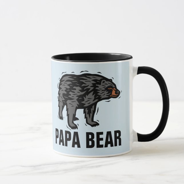 DAD COFFEE MUGS, PAPA BEAR MUG (Right)