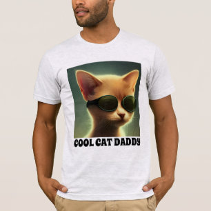 DAD COOL CAT T-SHIRTS TEE - SHIRTS