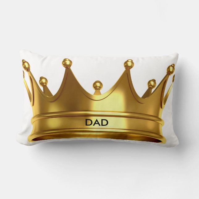 "DAD" CROWN LUMBAR PILLOW (Front)