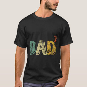 Dad Cubed Shirt Dad Of Three Mens Quote Funny Chri