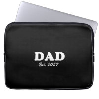 Dad Custom Est date modern typography black