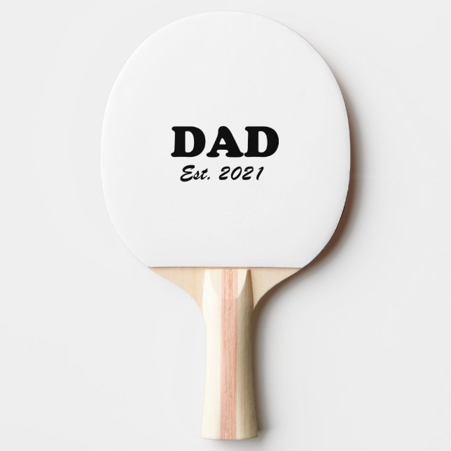 Dad custom established date Personalized fun cool  Ping Pong Paddle (Front)