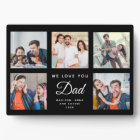 DAD Custom Family Photo Collage Father's Day Black