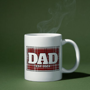 Dad Custom Plaid Mug - Gifts for Father