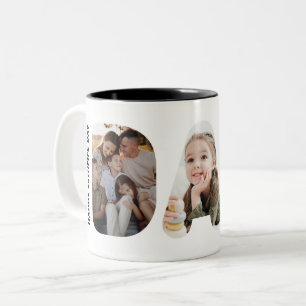 Dad Custom Word Photo Personalized Father's Day Two-Tone Coffee Mug