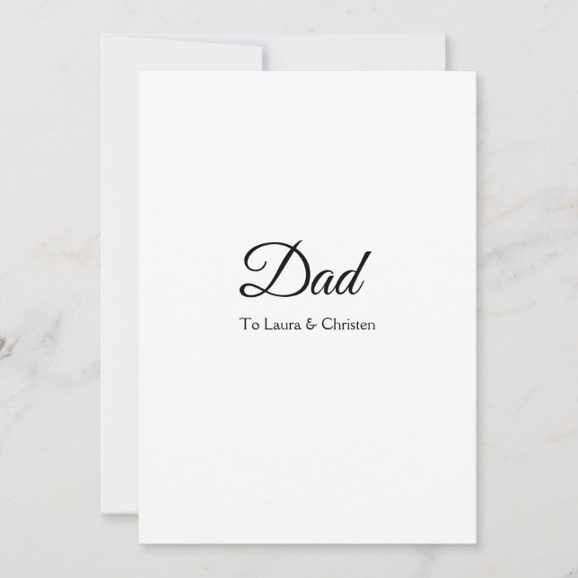 Dad daddy add name text father's day gifts invitation (Front)