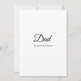 Dad daddy add name text father's day gifts invitation