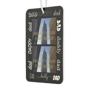 Dad Daddy Custom Two Photo Air Freshener