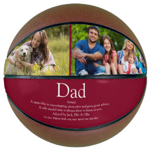 Dad Daddy Father Papa Definition Photos Burgundy Basketball