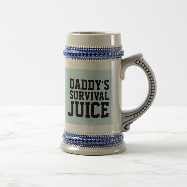 DAD DADDY'S SURVIVAL JUICE BEER STEIN (Right)