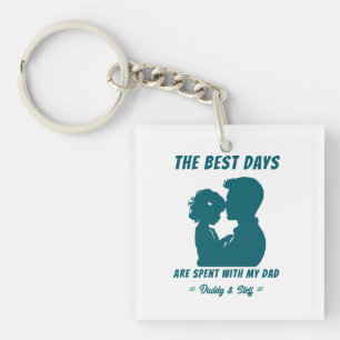 Dad & Daughter - Best Days (2) Keychain
