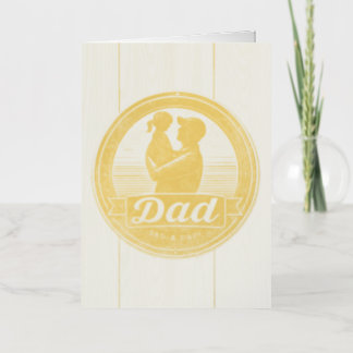Dad & Daughter Vintage Embrace Card