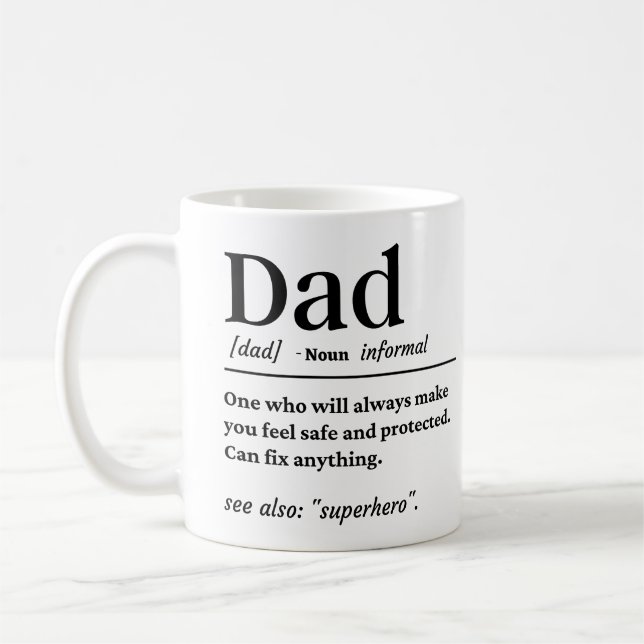 Dad Definition Coffee Mug (Left)