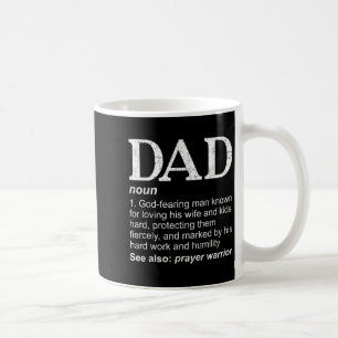 Dad Definition Father's Day Daddy Christian Dad Coffee Mug