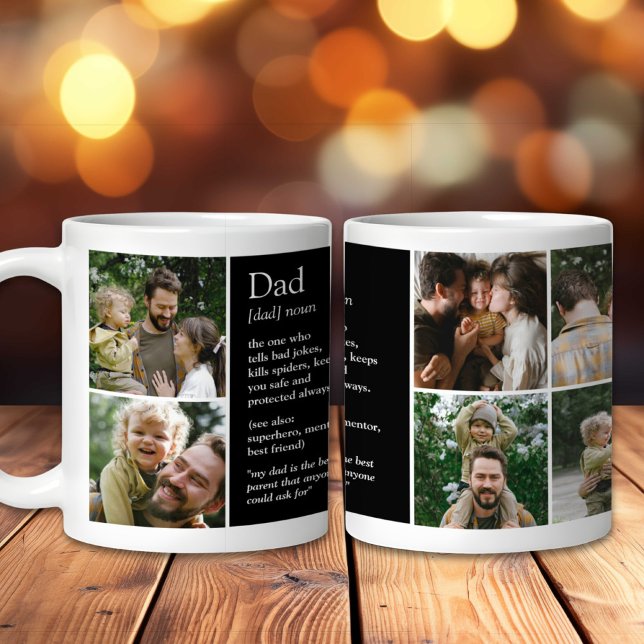 Dad Definition Funny & Heartfelt Custom Photo Coffee Mug (Creator Uploaded)