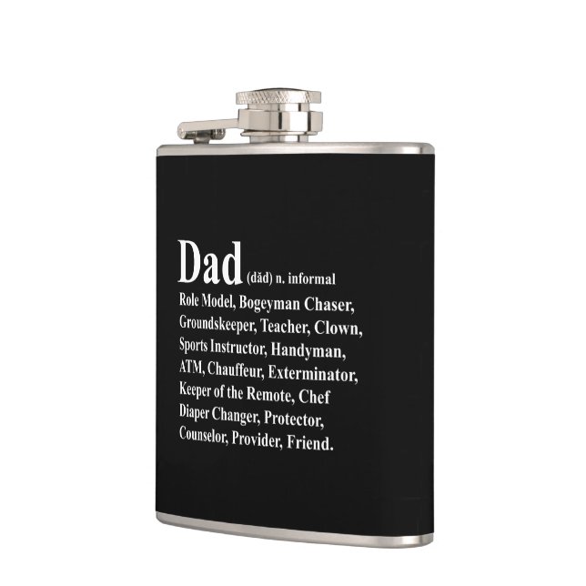 Dad Definition Hip Flask (Left)