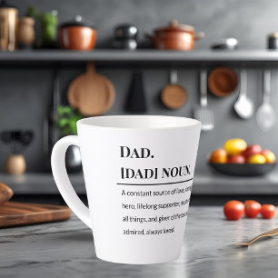 Dad Definition ☕   Meaningful Father’s Day Gif Latte Mug