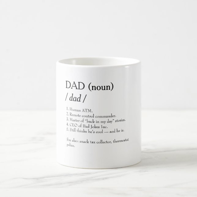 DAD Definition Photo Collage Mug - Fête des Pères (Centre)