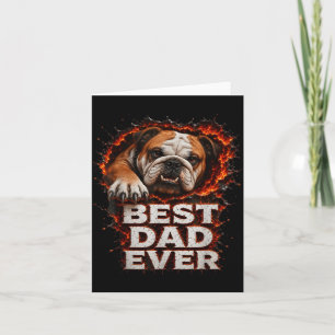 Dad Design Funny Dog Fathers Day From Daughter Card