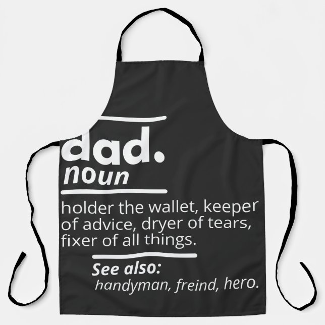 Dad Dictionary Definition - Funny Fathers Day Gift Apron (Front)