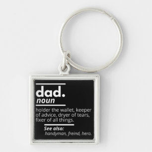 Dad Dictionary Definition - Funny Fathers Day Gift Keychain