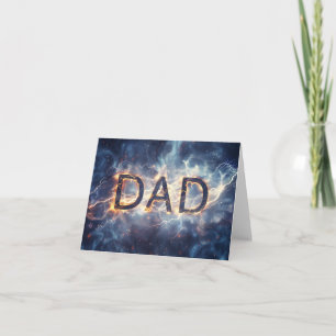 'Dad' Digital Art Card