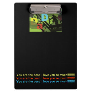 DAD Digital Collage - Personalized Pocket Journal Clipboard