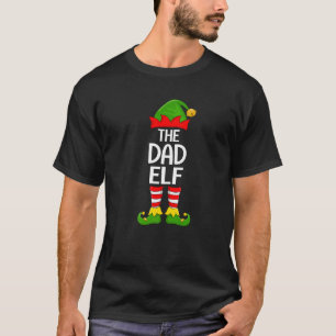 Dad Elf Xmas Matching Family Elf Squad Christmas P T-Shirt