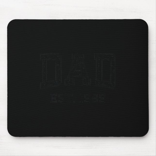 Dad Est 1989 Dad D Husband Father Grandpa  Mouse Pad (Front)