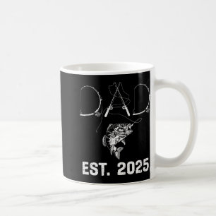 Dad Est 2025 Fishing Dad To Be New Baby Daddy Fath Coffee Mug