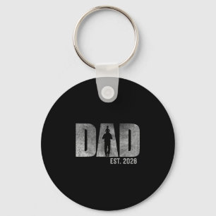 Dad Est. 2026 Father 2026 Loading New Dad 2026  Keychain