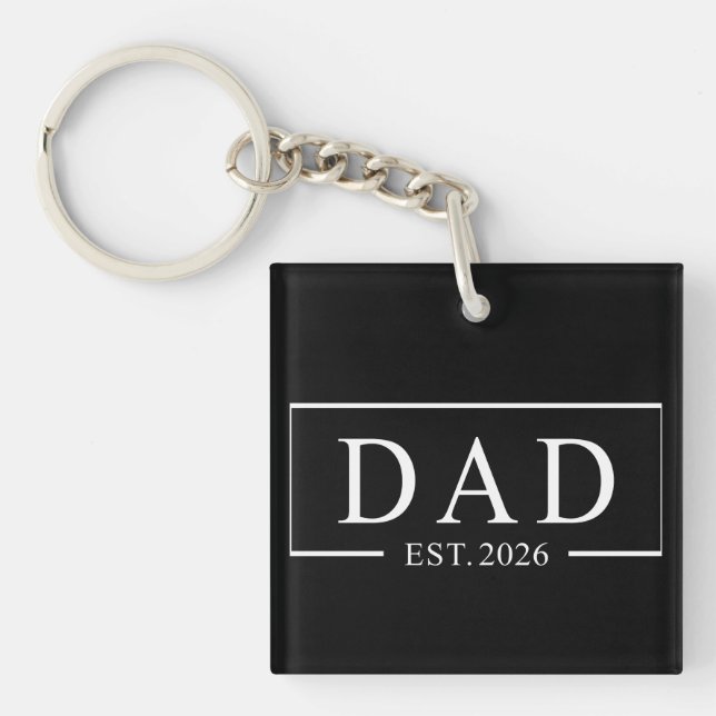 Dad Est 2026 Keychain (Front)