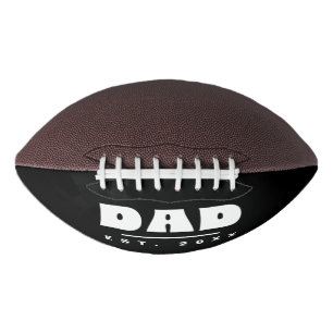 DAD Est. 20XX Modern Typography Personalized Football