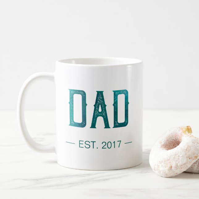 Dad EST. Customizable | Mug (With Donut)