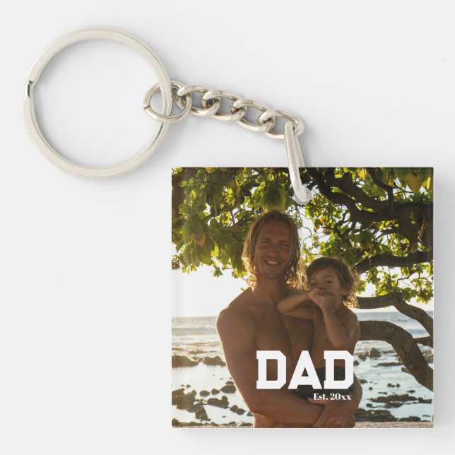 Dad Est Photo Customizable Year Father's Day  (Devant)